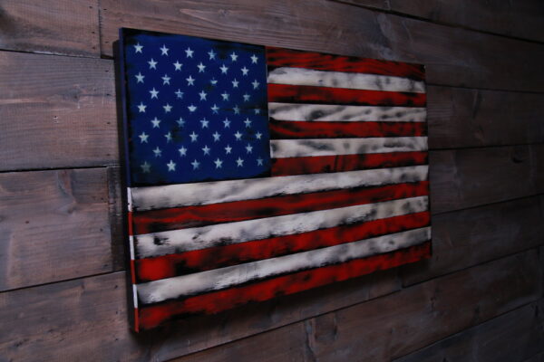 Old Tattered - Handmade Wooden American Flags