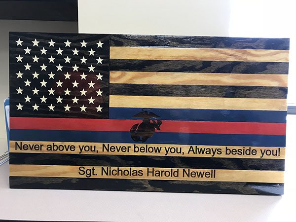 Semper Fi - Handmade Wooden American Flags