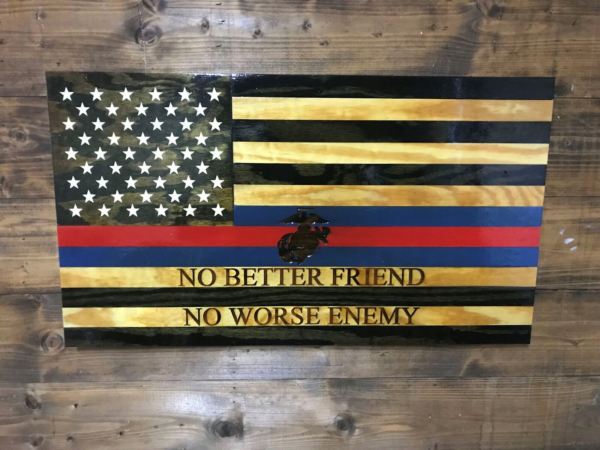 Maddog - Handmade Wooden American Flags