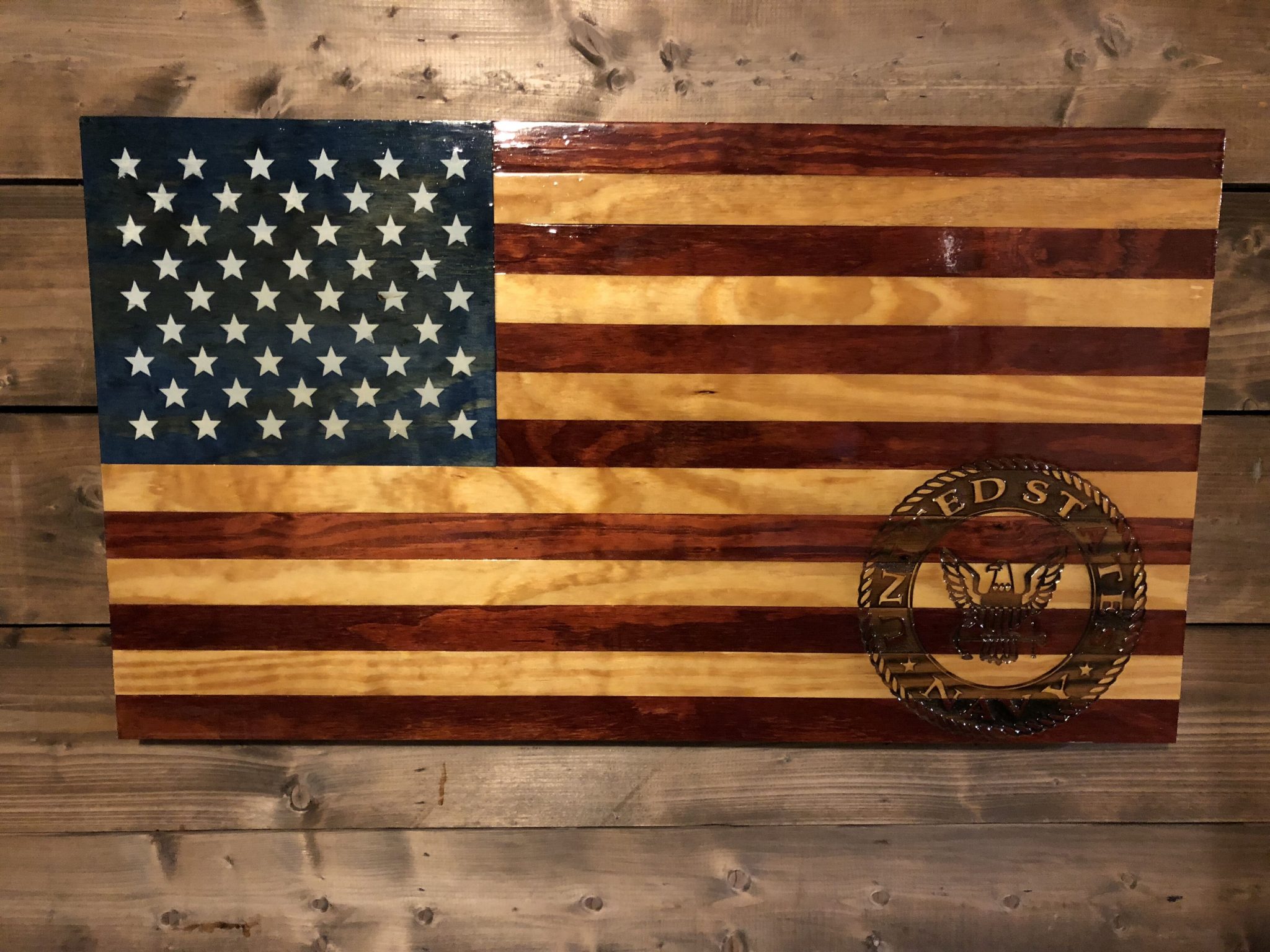 Handmade Wooden American Flags Veteran Made Woodworks